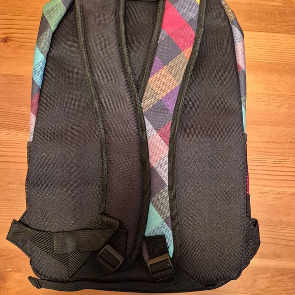 *Flash Sale half off lowerst price* backpack colorfull checkered rainbow school - Picture 8 of 11